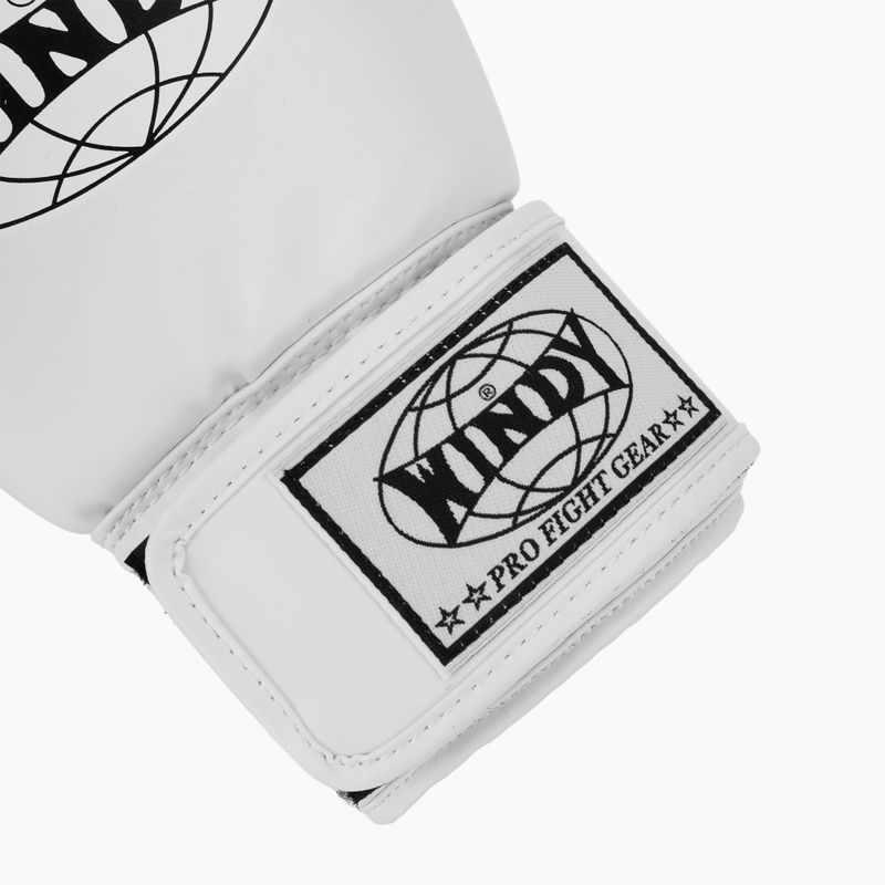 Bokso pirštinės WINDY Classic Synthetic Leather white 6