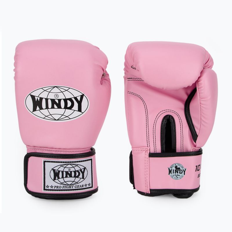 Bokso pirštinės WINDY Classic Synthetic Leather pink