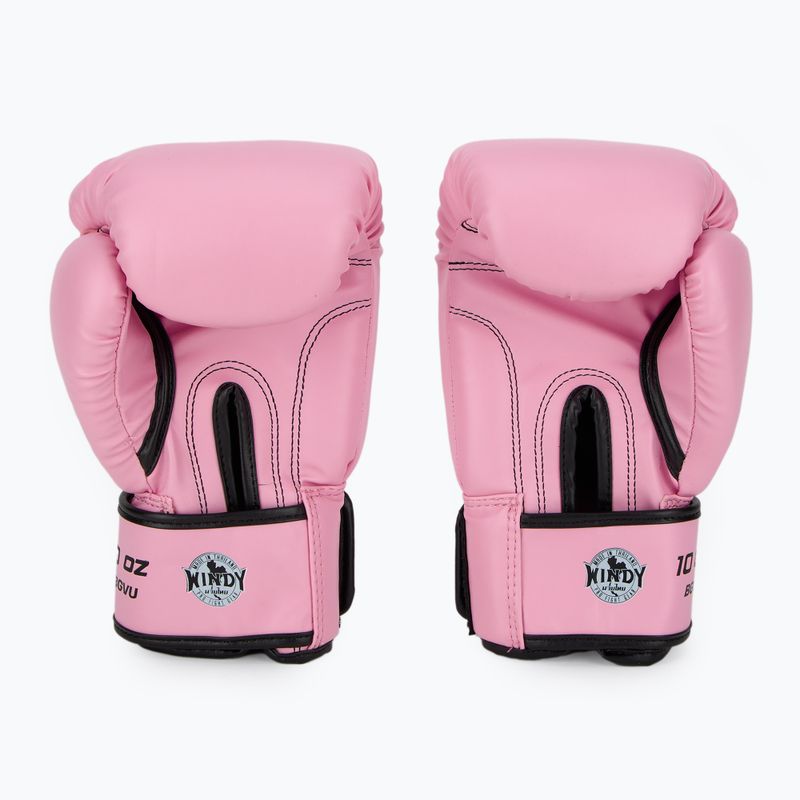 Bokso pirštinės WINDY Classic Synthetic Leather pink 3