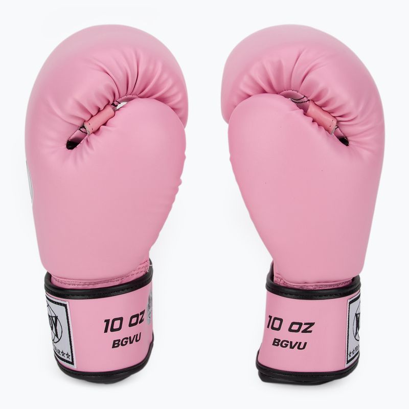 Bokso pirštinės WINDY Classic Synthetic Leather pink 4