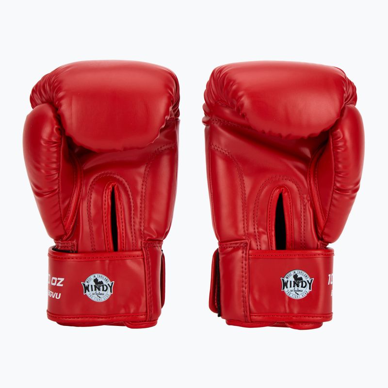 Bokso pirštinės WINDY Classic Synthetic Leather red 3