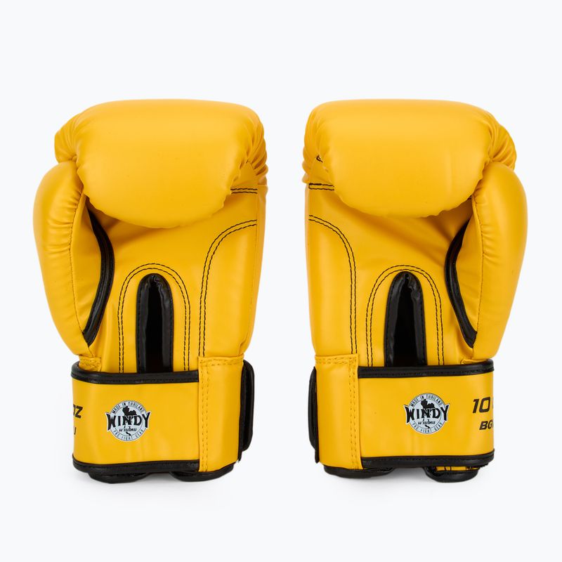 Bokso pirštinės WINDY Classic Synthetic Leather yellow 3