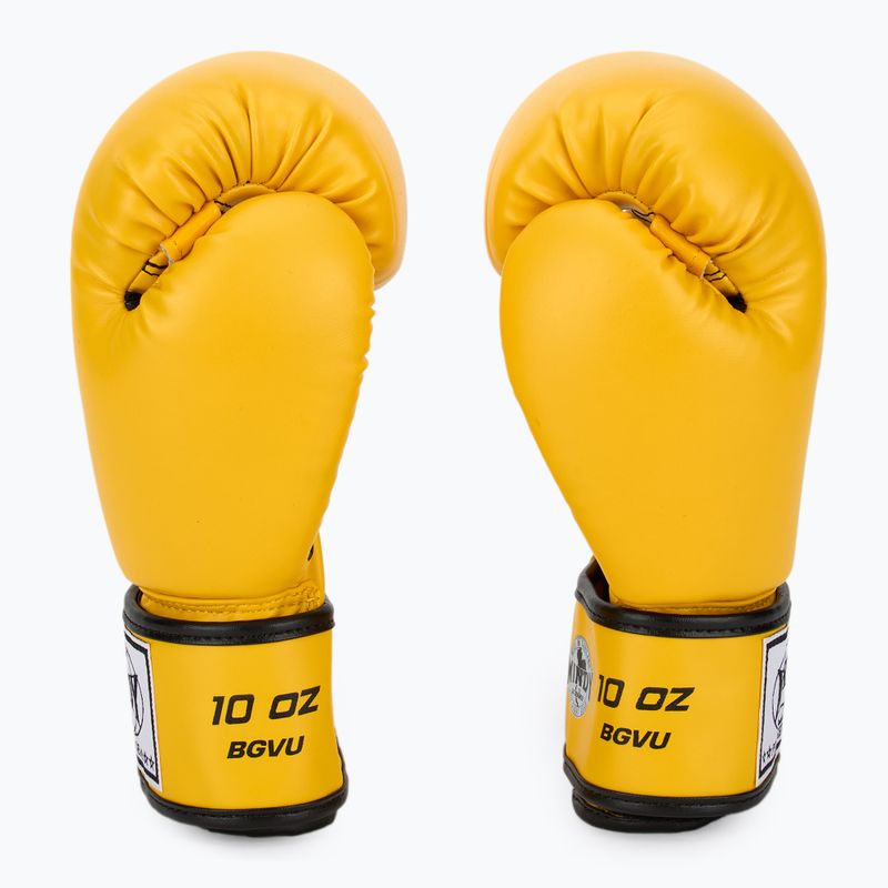 Bokso pirštinės WINDY Classic Synthetic Leather yellow 4