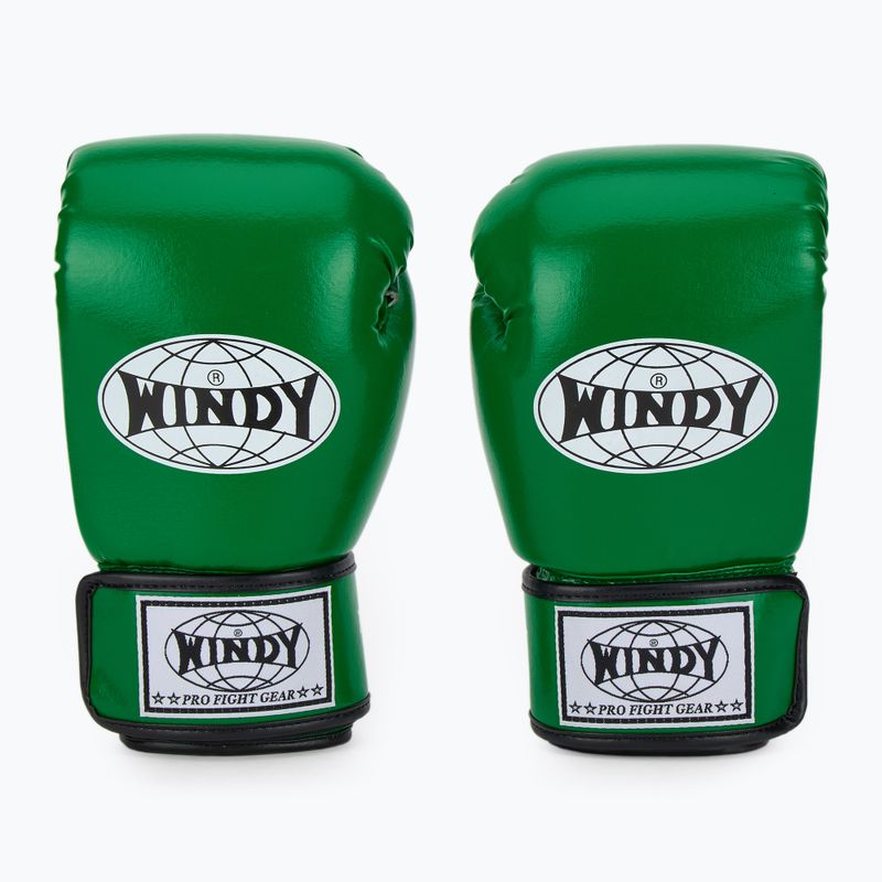 Bokso pirštinės WINDY Classic Synthetic Leather green 2