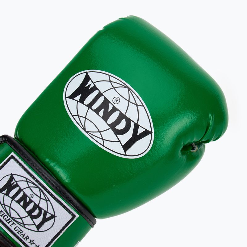 Bokso pirštinės WINDY Classic Synthetic Leather green 5