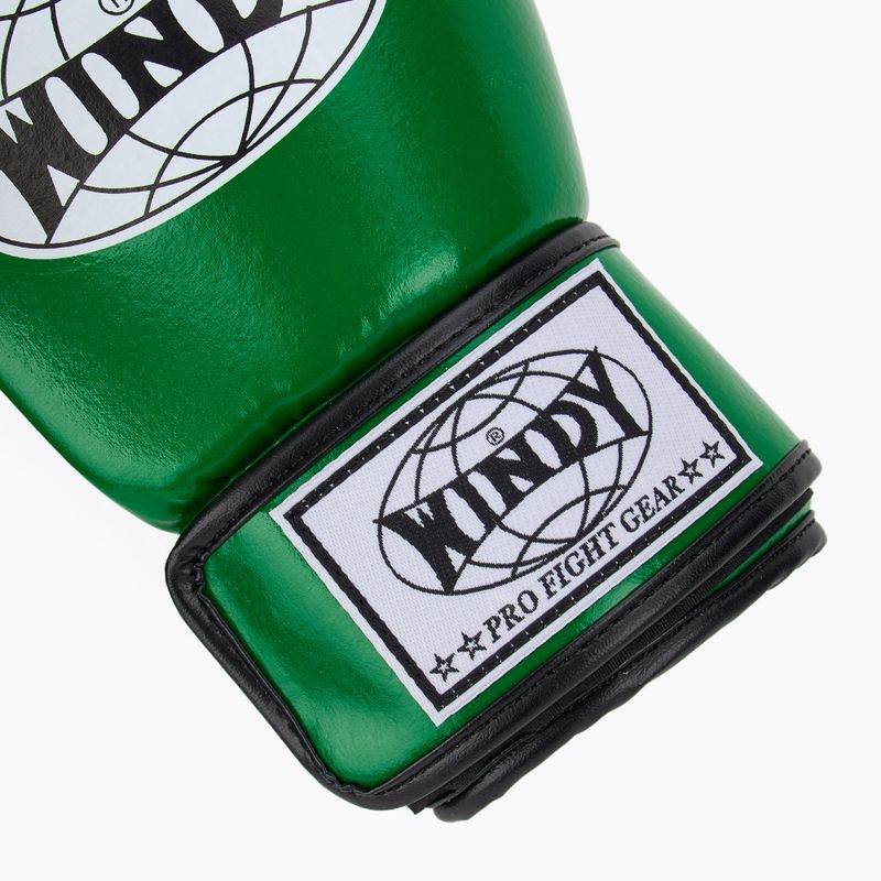 Bokso pirštinės WINDY Classic Synthetic Leather green 6