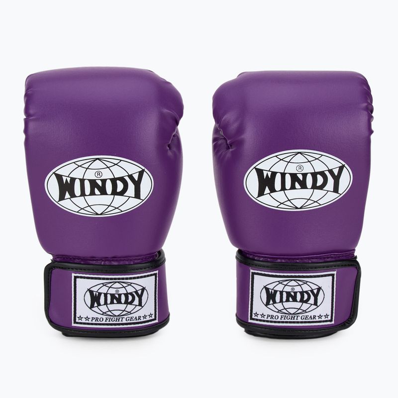 Bokso pirštinės WINDY Classic Synthetic Leather purple 2