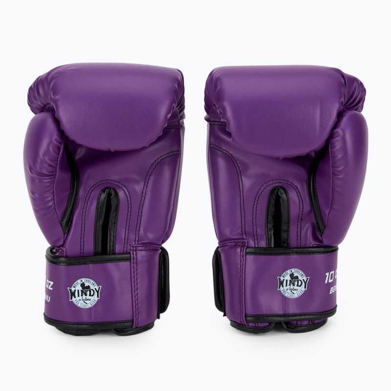 Bokso pirštinės WINDY Classic Synthetic Leather purple 3