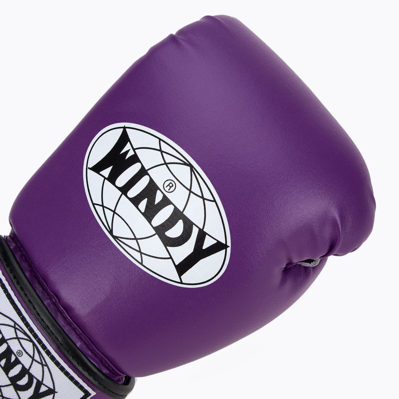 Bokso pirštinės WINDY Classic Synthetic Leather purple 5