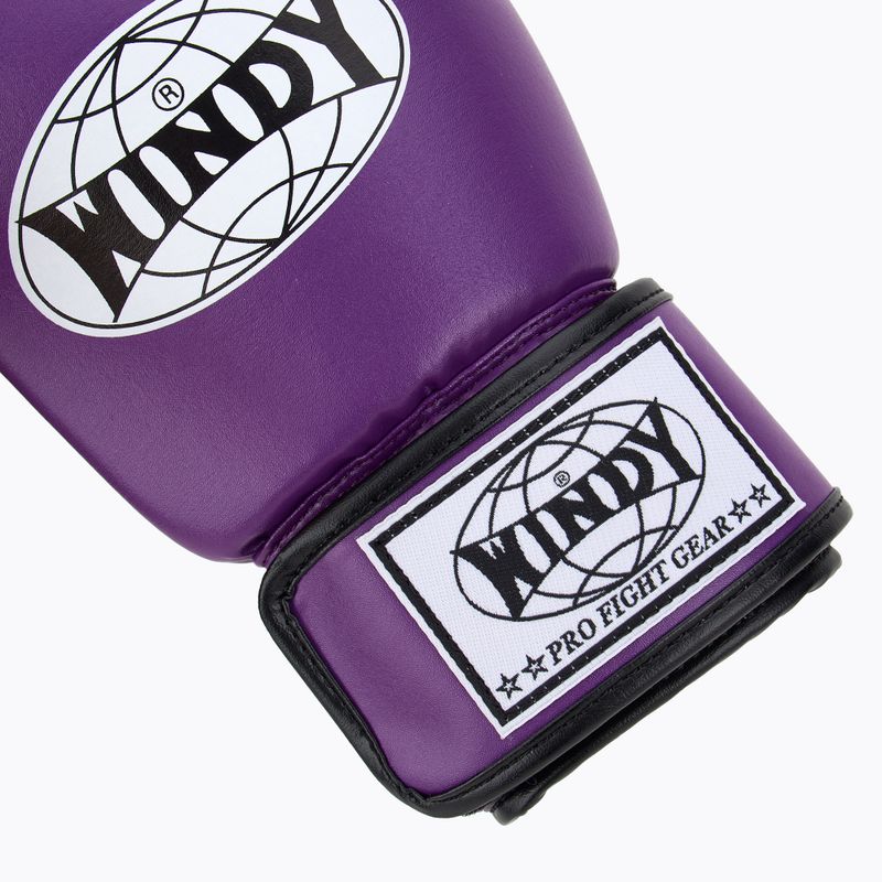 Bokso pirštinės WINDY Classic Synthetic Leather purple 6