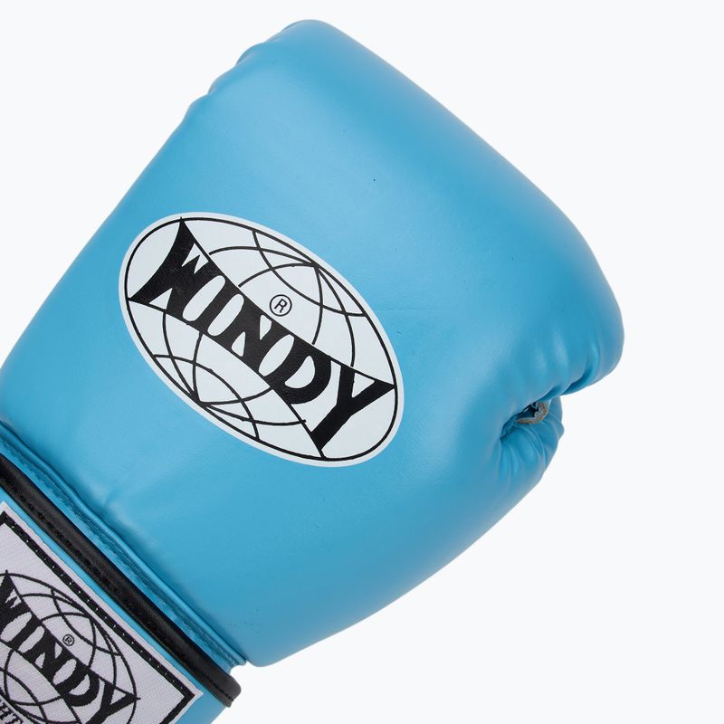 Bokso pirštinės WINDY Classic Synthetic Leather sky blue 5