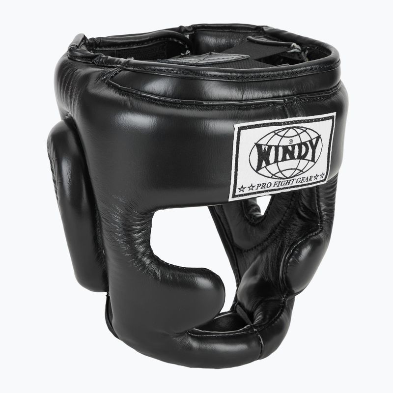 Bokso šalmas WINDY Genuine Leather black