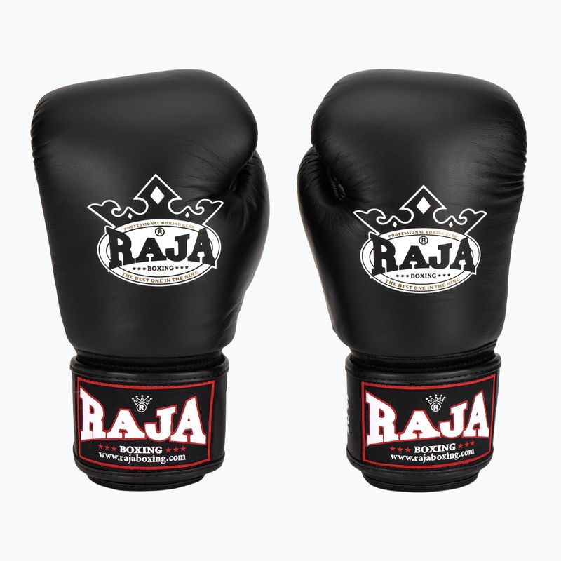 Bokso pirštinės RAJA BOXING Single Standard Genuine Leather black 2