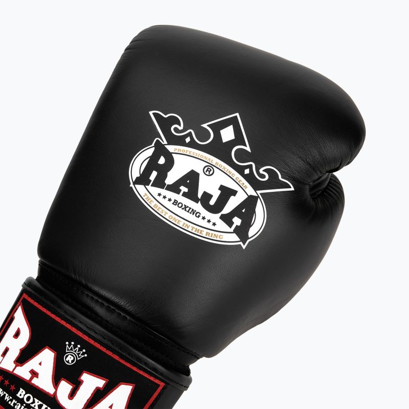 Bokso pirštinės RAJA BOXING Single Standard Genuine Leather black 5