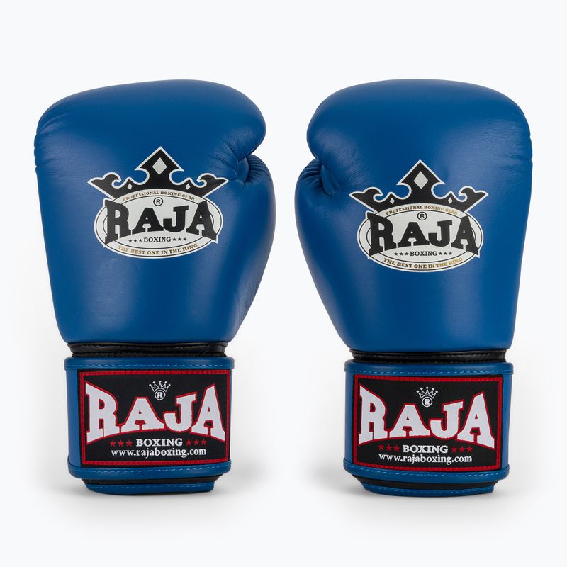 Bokso pirštinės RAJA BOXING Single Standard Genuine Leather blue 2