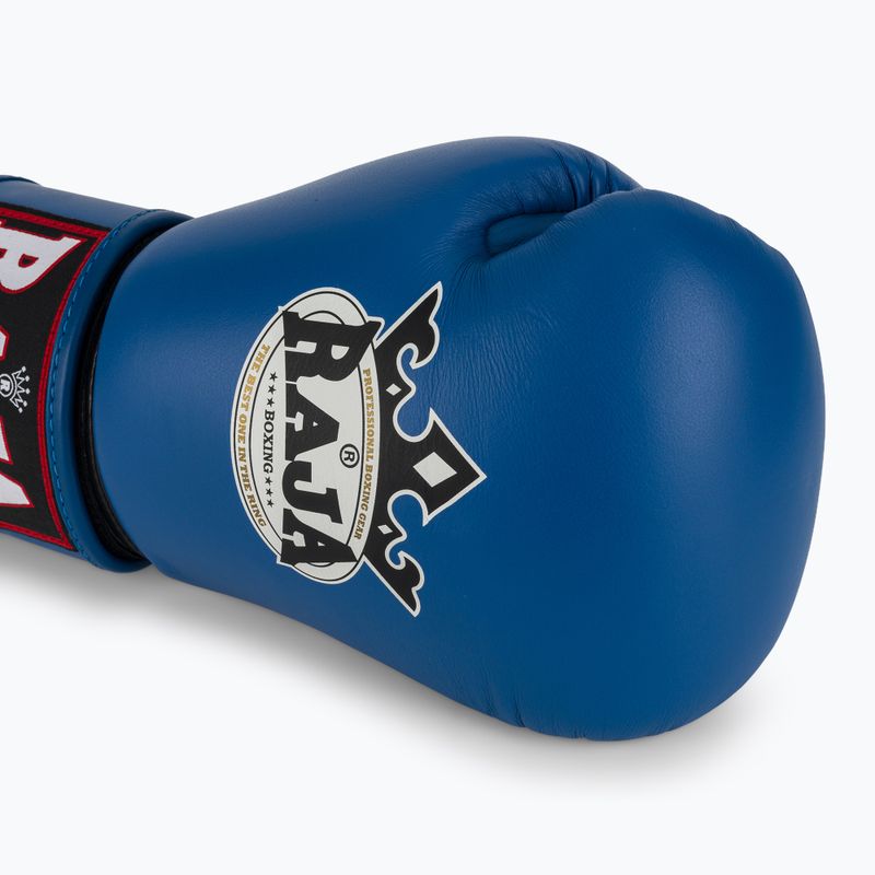 Bokso pirštinės RAJA BOXING Single Standard Genuine Leather blue 5