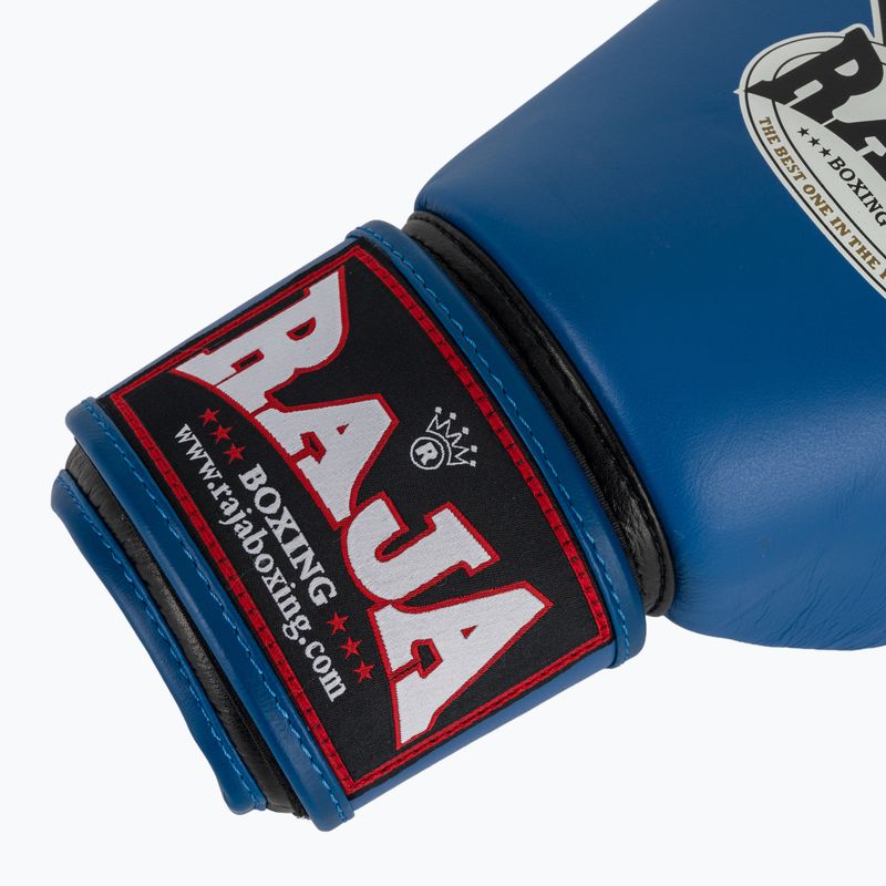 Bokso pirštinės RAJA BOXING Single Standard Genuine Leather blue 6