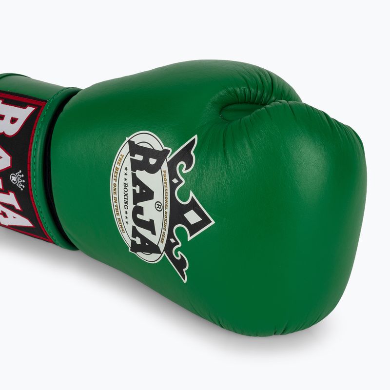 Bokso pirštinės RAJA BOXING Single Standard Genuine Leather green 5