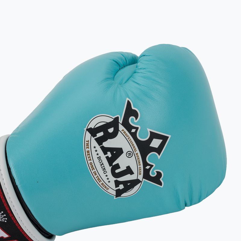 Bokso pirštinės RAJA BOXING Single Standard Genuine Leather light blue 5