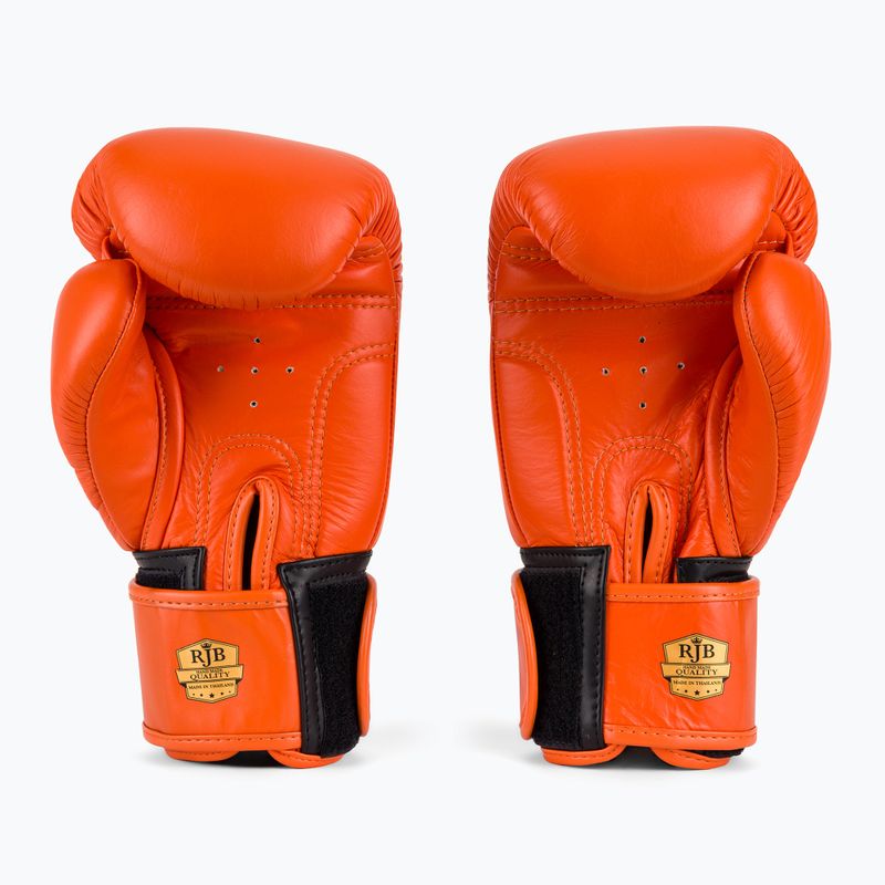 Bokso pirštinės RAJA BOXING Single Standard Genuine Leather orange 3