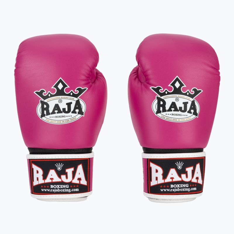 Bokso pirštinės RAJA BOXING Single Standard Genuine Leather pink 2