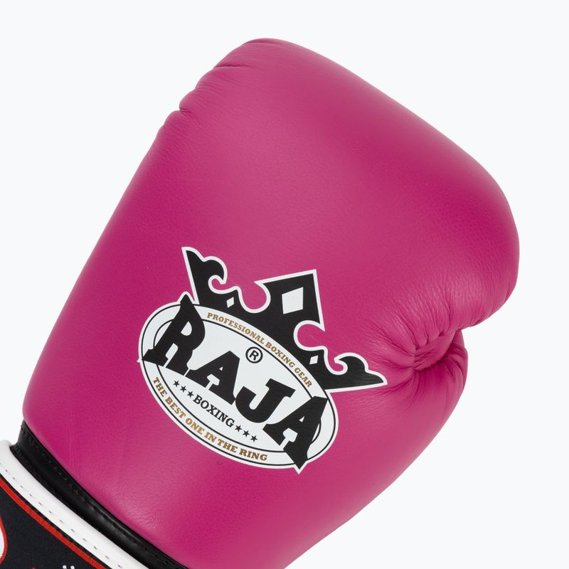 Bokso pirštinės RAJA BOXING Single Standard Genuine Leather pink 5