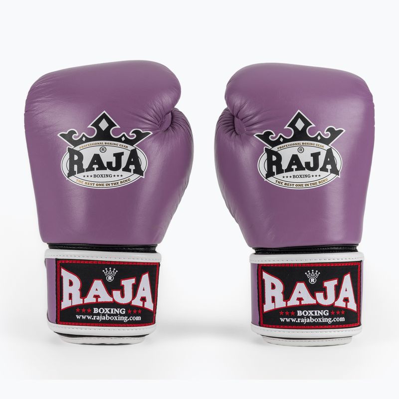 Bokso pirštinės RAJA BOXING Single Standard Genuine Leather purple 2