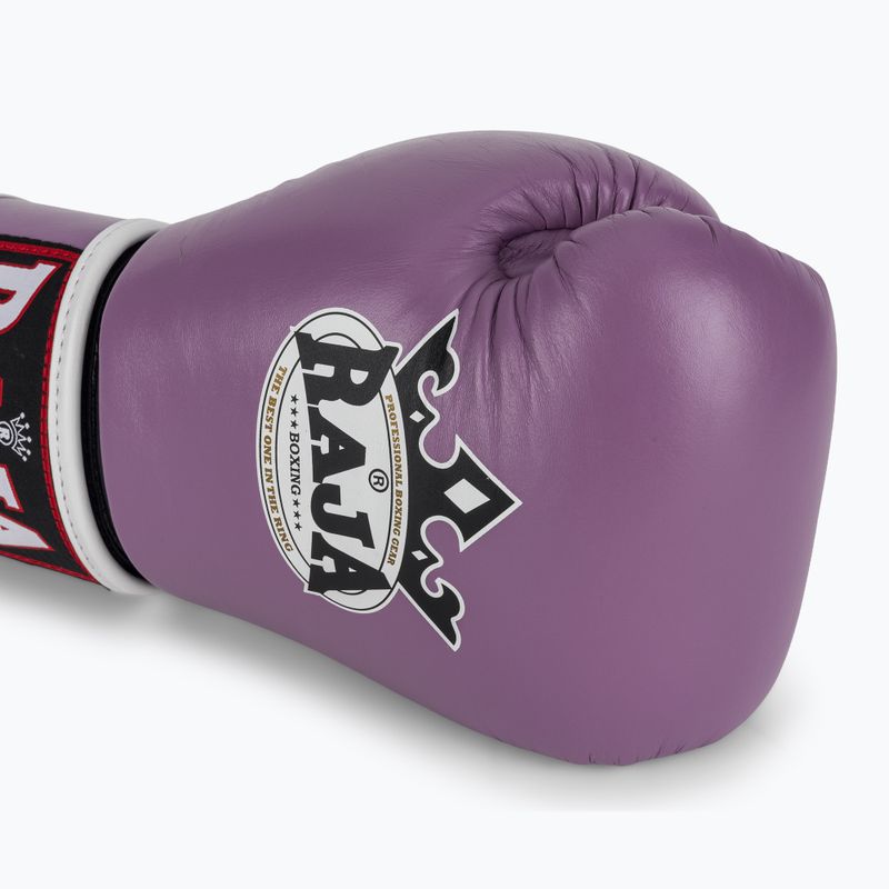 Bokso pirštinės RAJA BOXING Single Standard Genuine Leather purple 5