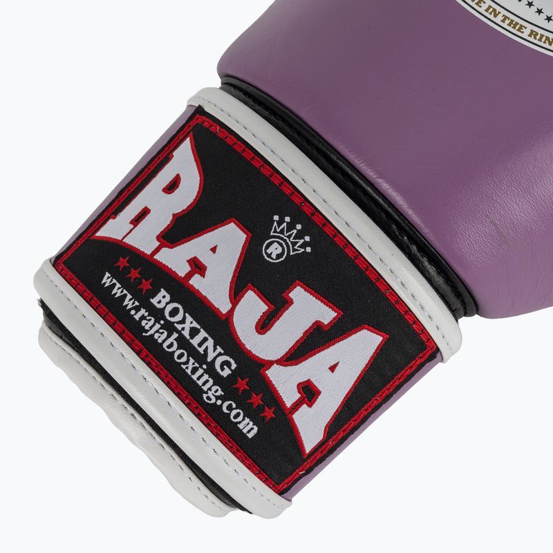 Bokso pirštinės RAJA BOXING Single Standard Genuine Leather purple 6