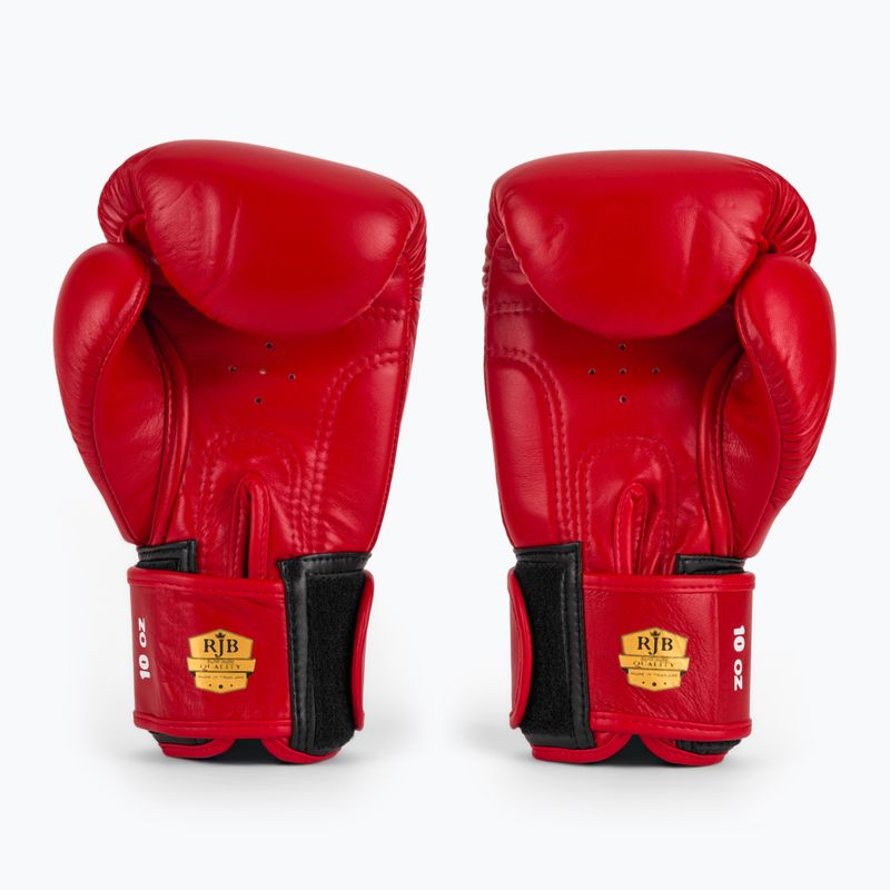 Bokso pirštinės RAJA BOXING Single Standard Genuine Leather red 3