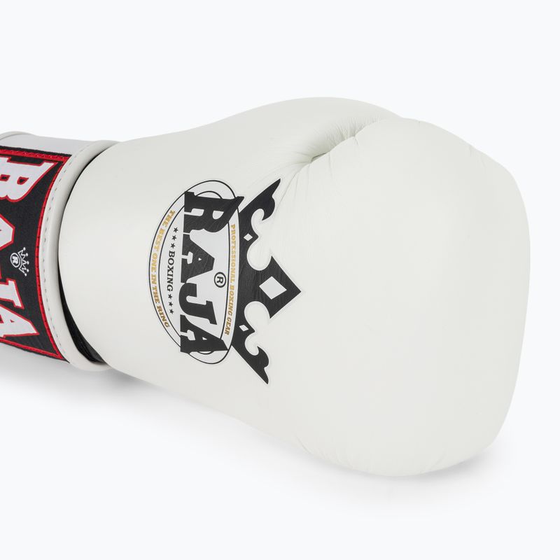Bokso pirštinės RAJA BOXING Single Standard Genuine Leather white 5