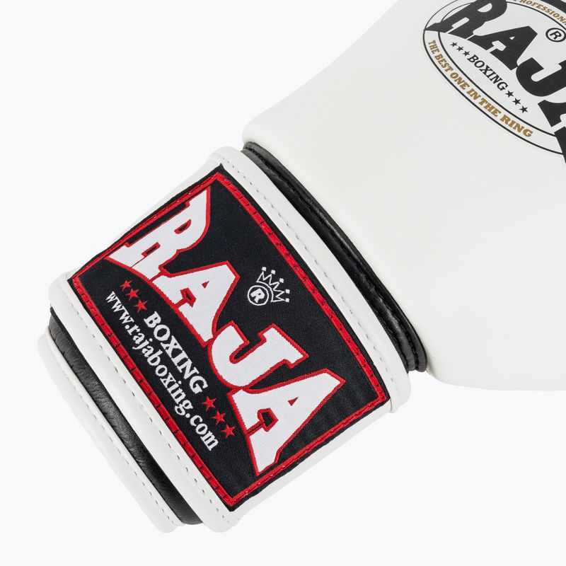 Bokso pirštinės RAJA BOXING Single Standard Genuine Leather white 6