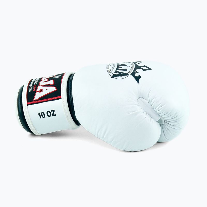 Bokso pirštinės RAJA BOXING Single Standard Genuine Leather white 4