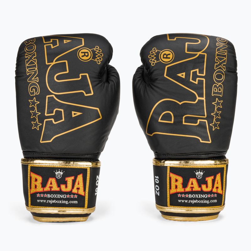 Bokso pirštinės RAJA BOXING Origin Standard Genuine Leather black 2