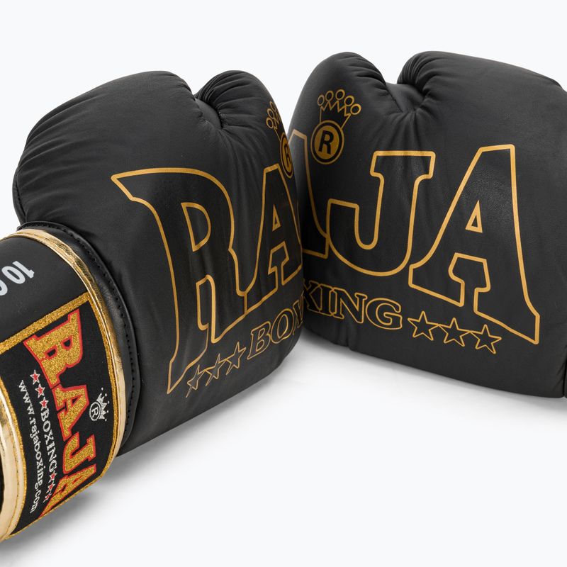 Bokso pirštinės RAJA BOXING Origin Standard Genuine Leather black 7