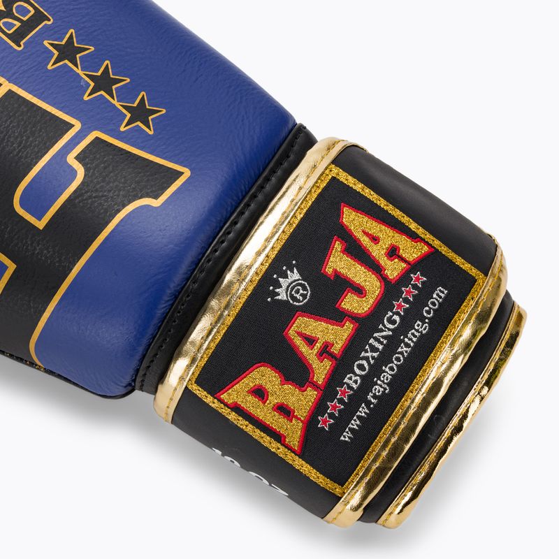 Bokso pirštinės RAJA BOXING Origin Standard Genuine Leather blue 6