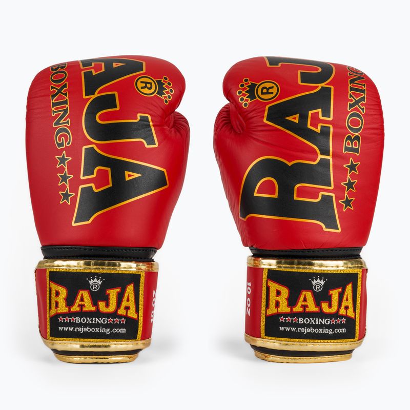 Bokso pirštinės RAJA BOXING Origin Standard Genuine Leather red 2