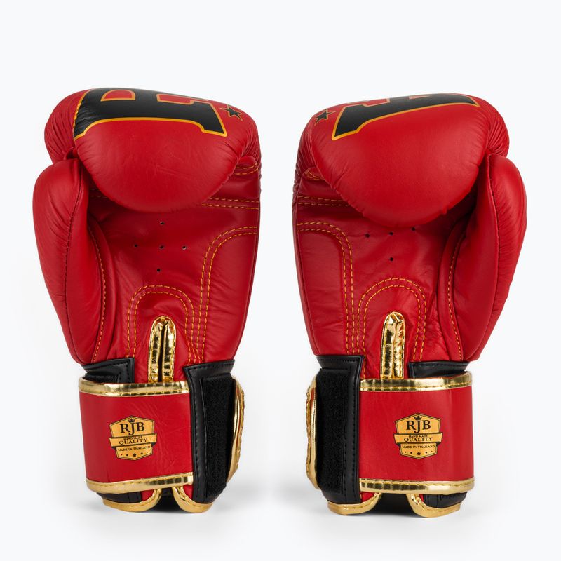 Bokso pirštinės RAJA BOXING Origin Standard Genuine Leather red 3
