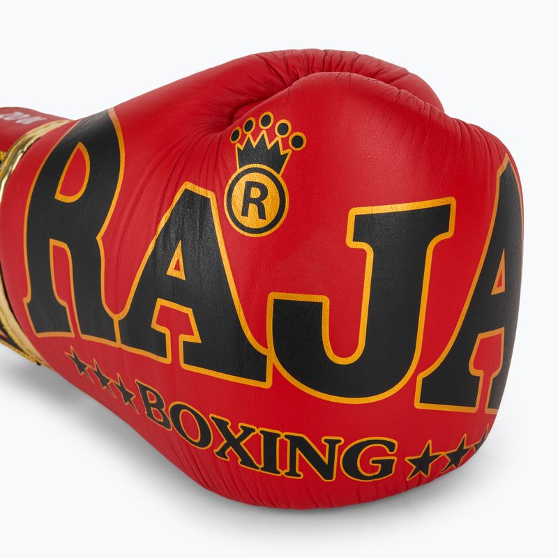 Bokso pirštinės RAJA BOXING Origin Standard Genuine Leather red 5