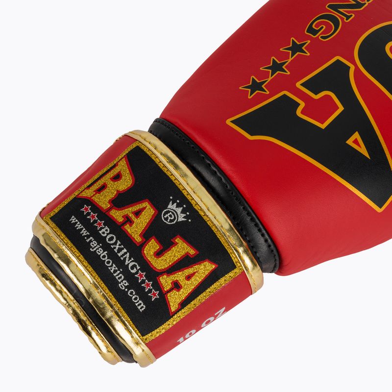 Bokso pirštinės RAJA BOXING Origin Standard Genuine Leather red 6