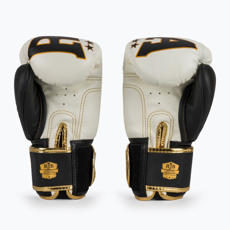 Bokso pirštinės RAJA BOXING Origin Standard Genuine Leather white 3