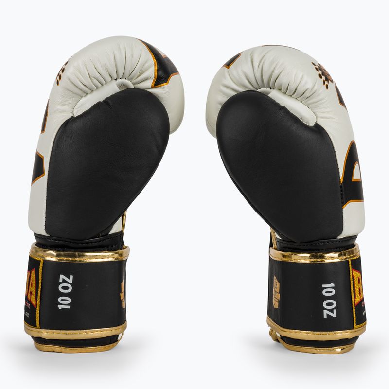 Bokso pirštinės RAJA BOXING Origin Standard Genuine Leather white 4