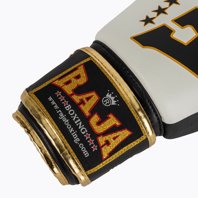 Bokso pirštinės RAJA BOXING Origin Standard Genuine Leather white 6