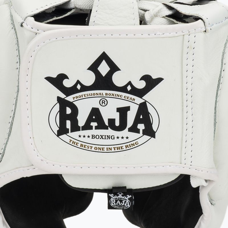 Bokso šalmas RAJA BOXING Genuine Leather white 5