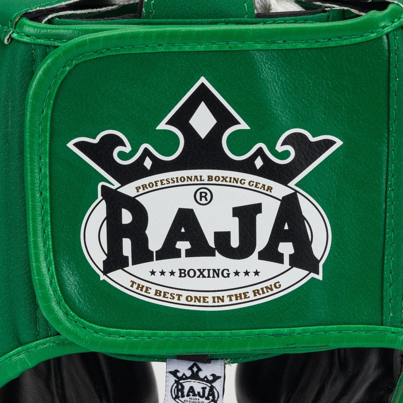 Bokso šalmas RAJA BOXING Semi Leather green 5