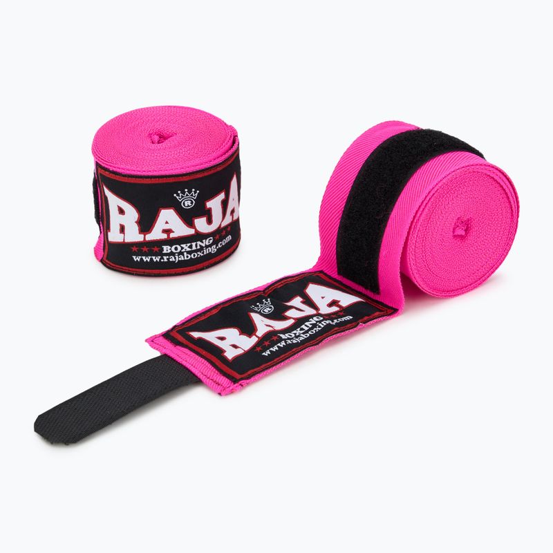 Bokso raiščiai RAJA BOXING RHW 450 cm pink