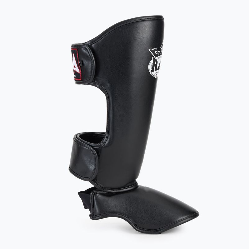 Blauzdų ir pėdų apsaugos RAJA BOXING Lightweight Shin Guards Semi Leather black 2