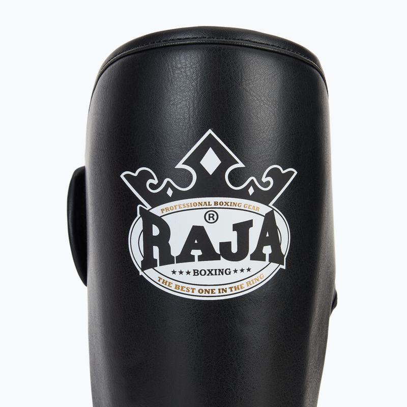 Blauzdų ir pėdų apsaugos RAJA BOXING Lightweight Shin Guards Semi Leather black 6