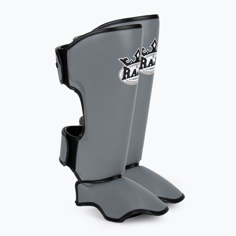 Blauzdų ir pėdų apsaugos RAJA BOXING Lightweight Shin Guards Semi Leather grey