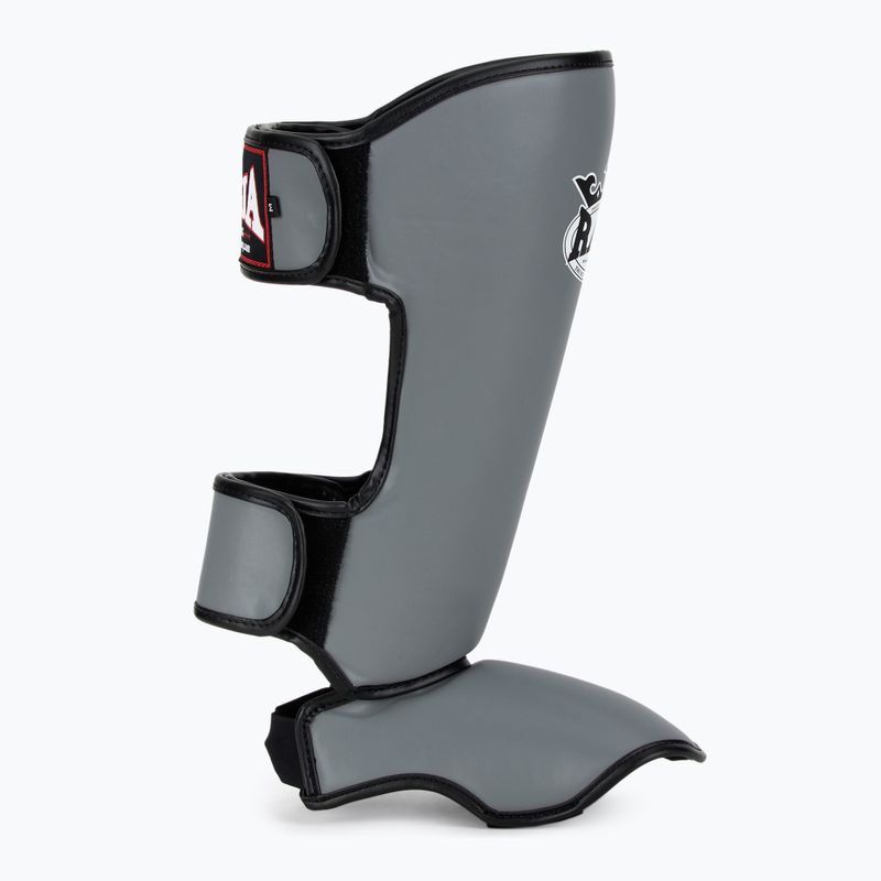 Blauzdų ir pėdų apsaugos RAJA BOXING Lightweight Shin Guards Semi Leather grey 2